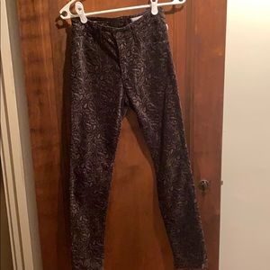 Adriano Goldschmied High Rise Velvet Pants